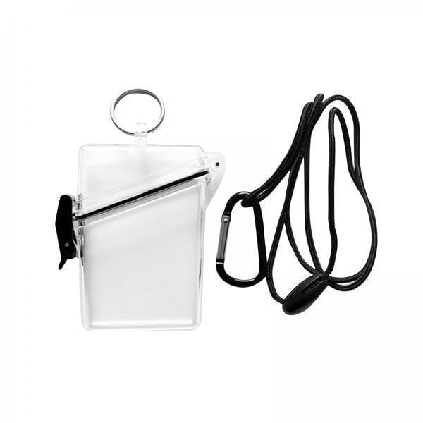 Generic 4X Waterproof ID Holder Case Vertical for Registration Keys Outdoor Beach