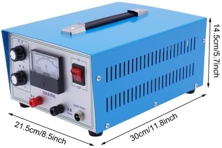 Permanent Jewelry Welder Kit, 500W Jewelry Welding Machine, 110V 50A Portable Pulse Jewelry Welder with Foot Pedal &Hand-Held Welding Gun for Gold Silver Platinum Spot Weld (Blue)
