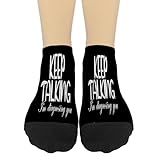 Keep Talking I'm Diagnosing You Athletic Socks Liner Socks for Youth Dress Sock Fashionable Sock