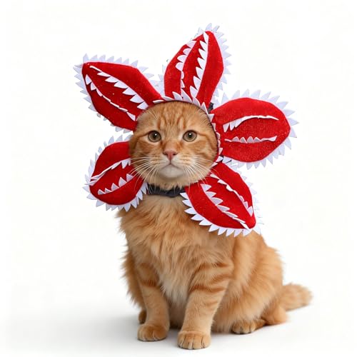 Sombrero para perros y gatos Halloween rojo ajustable S miniatura 4