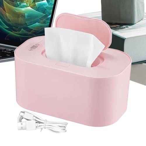 Chauffe-lingettes portable USB à température réglable et écran LED pour bébé