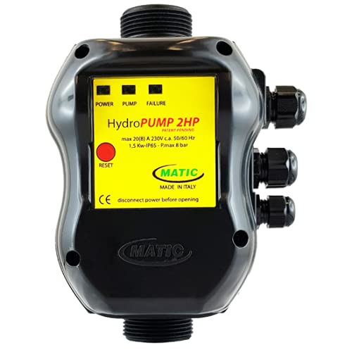 Hydropump 2Hp Matic Pressostato Con Sensore Flusso A Riarmo Automatico