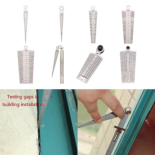 Conical Feeler Gauge Ruler Probe Taper Gauge Measure Tools Steel Ruler Thickness Gauge