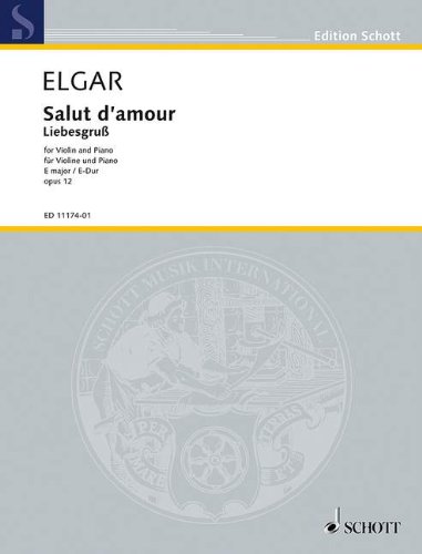 Salut d'amour Op12 E-Dur - Vl/Po