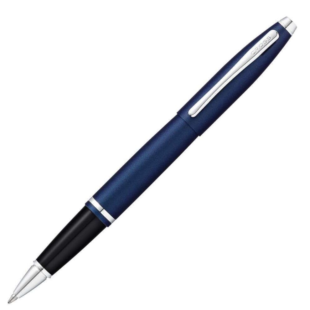 Image of Cross Calais Matte Metallic Midnight Blue Rollerball Pen in Self-Serve Packaging