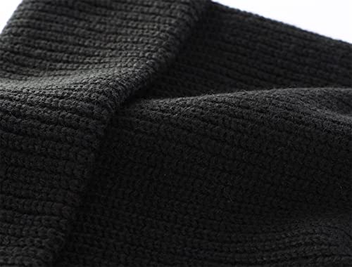 Connectyle Classic Men 'S Warm Winter Hats Thick Knit Cuff Beanie Cap Daily Beanie Hat Black , 55 60Cm #TOP5