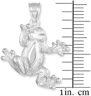 Claddagh Gold 925 Sterling Silver Frog Pendant - Image 2
