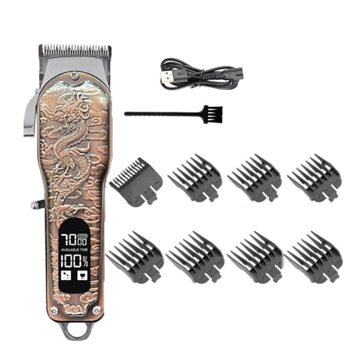 Professional Hair Clipper USB Rechargeable Digital Display Hair Trimmer New