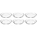Produktbild Leonardo Loop Untersetzer 6er Set, spülmaschinengeeignete Unterteller für Wasserkaraffen oder Weinflaschen aus Klarglas, Durchmesser 10,5 cm, Höhe 1,5 cm, 021127