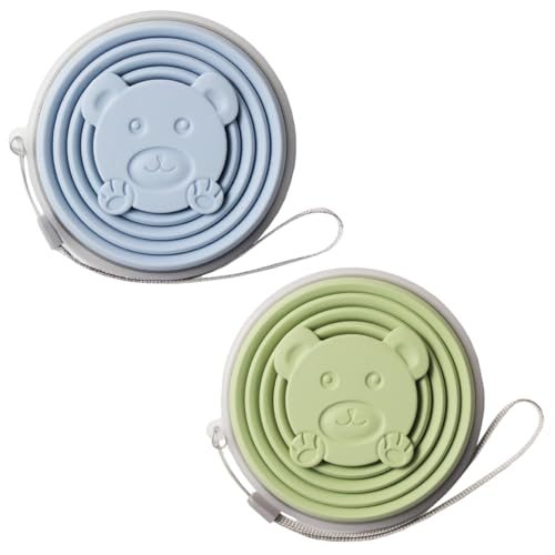 2 Pcs Bicchiere Pieghevole da Viaggio, 180ml, Bicchiere Portatile, Bicchieri Richiudibili da Viaggio,Bicchiere Pieghevole in Silicone Alimentare, Adatto per picnic, campeggio, escursionismo all'aperto