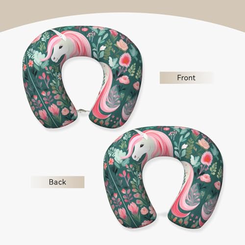 Almohada de viaje espuma viscoelástica tamaño U cómoda miniatura 2