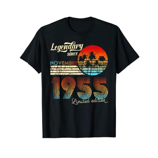 Cumpleaños Legendary Since noviembre de 1955 Regalo. Camiseta