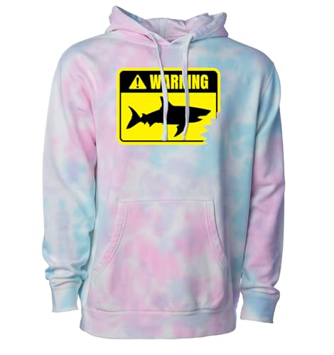 Haase Unlimited Shark Warning Sign - Dangerous Predator Unisex Hoodie Sweatshirt