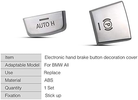 Miniatura 3 de ABS cromo freno de mano electrónico P botón decoración cubierta para BMW F10 F07 F01 X3 F25 X4 F26 F11 F06 X5 F15 X6 F16 Accesorios de coche