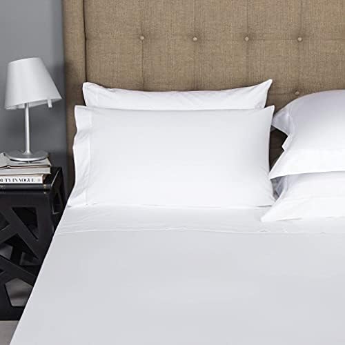 Calico Homes 800 Thread Count Solid Pattern 10-12 Inches Deep Pocket 100% Cotton 4 Piece Sheet Set King Size White Color