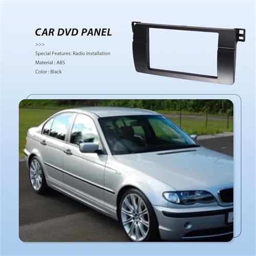 Cadre de Console Audio pour Véhicule BMW E46 pour Installer un Écran 2 DIN