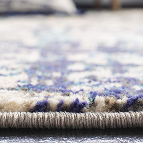 Tapete SAFAVIEH Madison 9 x 12 pies crema y azul miniatura 6