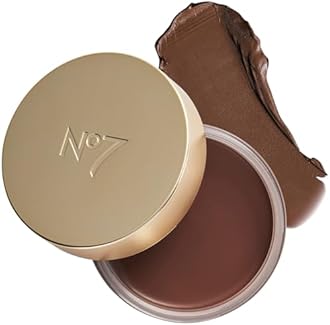 No7 Pro Artist Soft Glow Cream Bronzer Makeup - Blendable Bronzer Cream with a Lightweight Formula - Customizable Face Makeup for a Natural, Sun-Kissed Glow - Deep (1.26 Oz)