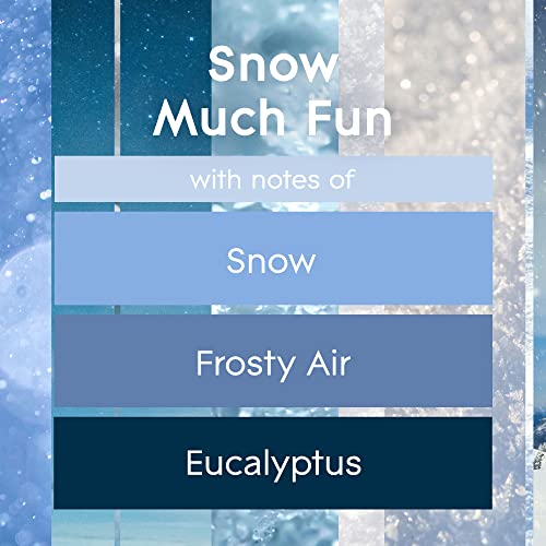 Glade Candle Snow Much Fun, Fragrance Candle Infused with Essential Oils, Air Freshener Candle, 3-Wick Candle, 6.8oz, 3 Count