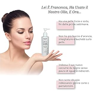 Olio Corpo Da Massaggio Anticellulite Forte - Rassodante Drenante Pancia - Per Coppette Massaggio Professionale E Massaggiatore Anticellulite - Nuova Formula - 200ml