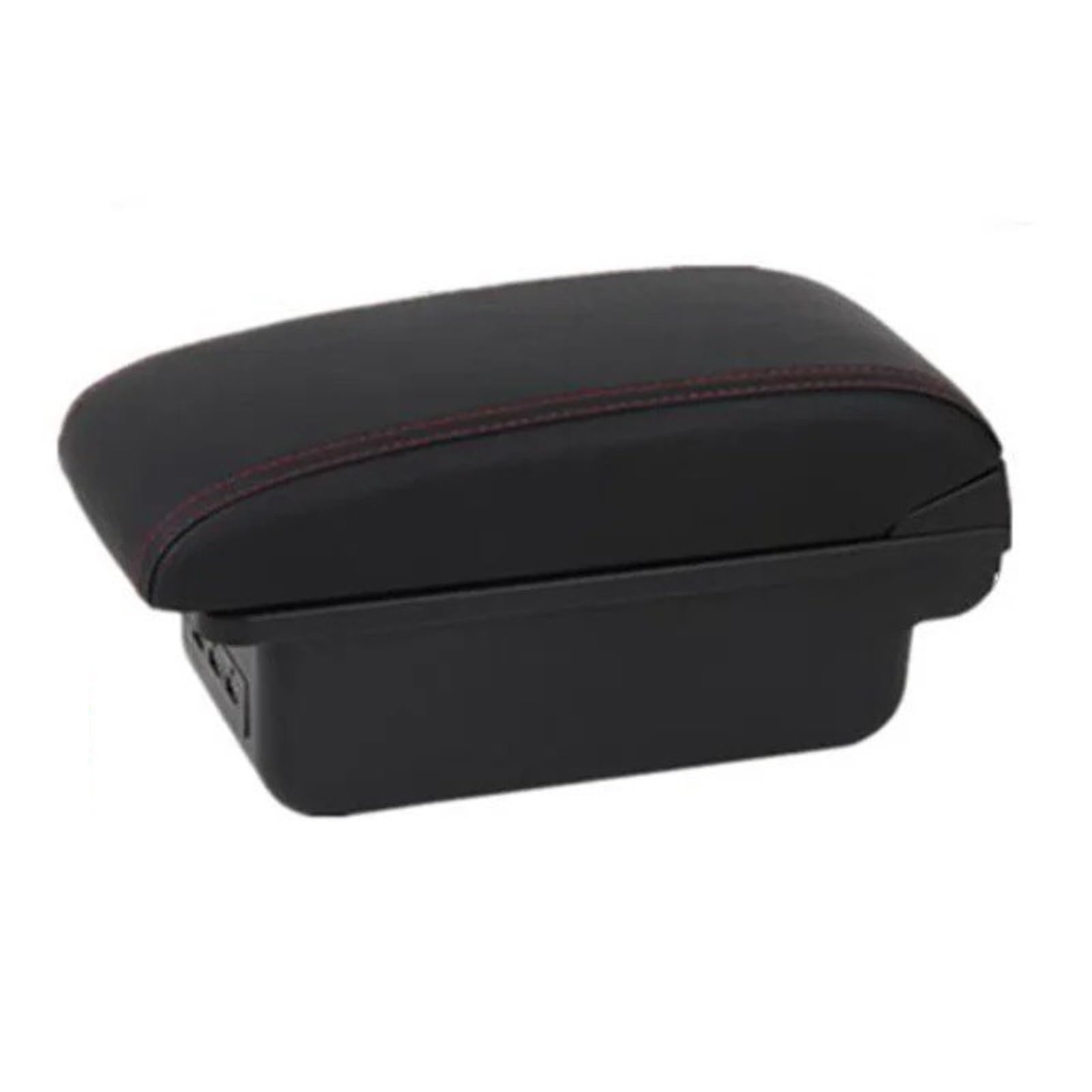 Ecbugat B1 Red Line 3Usb For Opel For Corsa F 2019 2020 2021 2022 2023 2024 Armrest Box Car Dedicated Retrofit Accessories Car Armrest Box(B1 Red Line 3Usb)