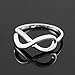 Polished 14k White Gold Infinity Ring (12)