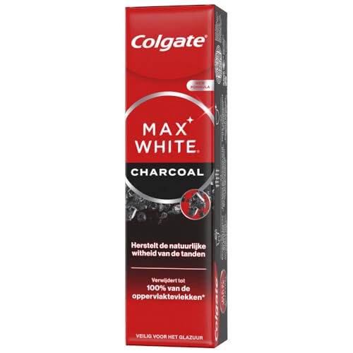 Colgate Max White Charcoal - Pasta de dientes blanqueadora (75 ml, 1 unidad)