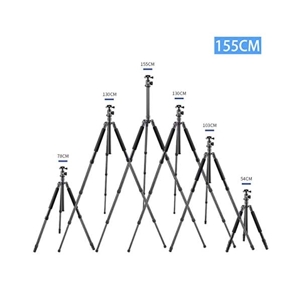 61-Inch Lightweight Tripod Kamerastativ Reisestativ Fotostativ Kamera Stativ Fotostativ Kamerastativ Aluminium Leichtes…