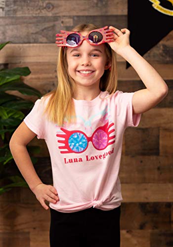 Girls Luna Lovegood Glasses Pink T-Shirt2