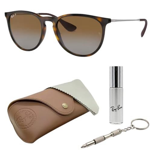 Image of Ray-Ban RB4187F CHRIS LOW BRIDGE FIT Square Shape Sunglasses for Women with Official RayBan Eyewear Kit