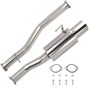 Stainless Steel Cat-Back Exhaust Kit For Nissan 350Z 2003-2008, For Infinti G35 (Requires Extention Pipe) 2003 2004 2005 2006 2007 2008