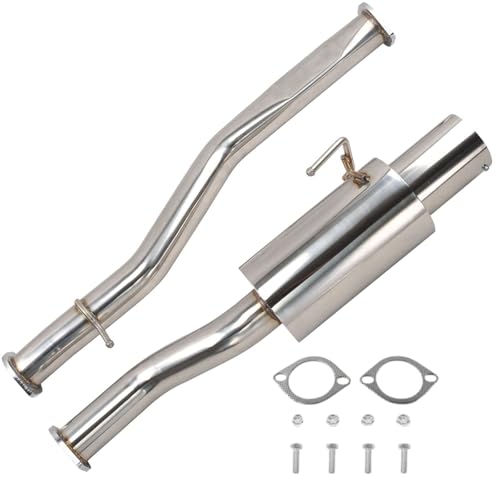 Stainless Steel Cat-Back Exhaust Kit For Nissan 350Z 2003-2008, For Infinti G35 (Requires Extention Pipe) 2003 2004 2005 2006 2007 2008
