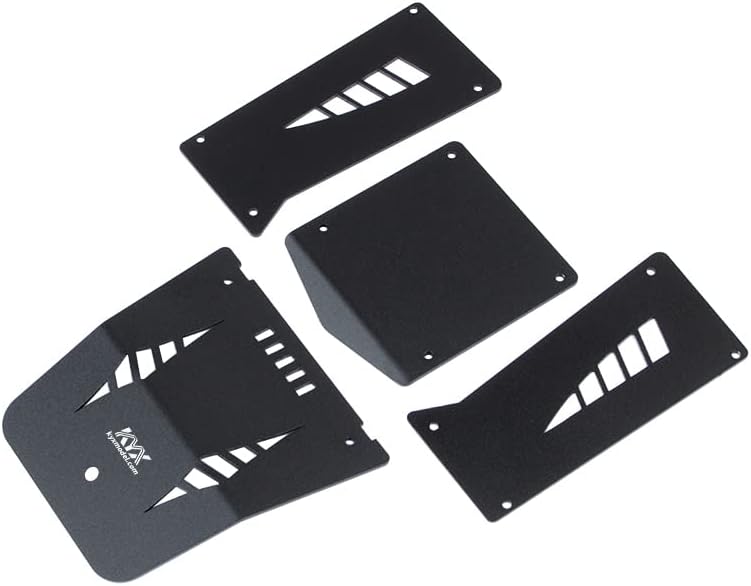 KYX Racing Aluminum Car Body Panel Kit Car Shell Guard Plate Kit Upgrades Accessories for 1/18 RC Crawler Car Axial Capra UTB18