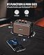 LEKATO Mini-Gitarrenverstärker, 5 W, wiederaufladbar, E-Gitarrenverstärker mit Clean/Overdriver-Effekten, Bluetooth 5.0, tragbarer Übungsgitarrenverstärker für Heimübungen und Musikparty
