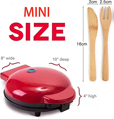 GVAKMM Mini Waffle Maker Keto,110V,Mini Máquina de Waffle para crianças e indivíduos, Mini Panqueca