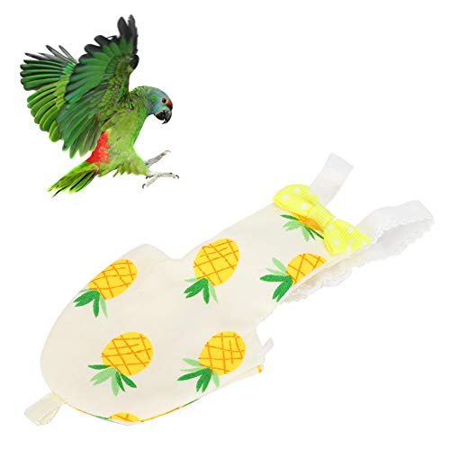 Fralda Fofa para Pássaros de Estimação, Fraldas Laváveis, Traje de Voo para Mini Papagaio (algodão 6