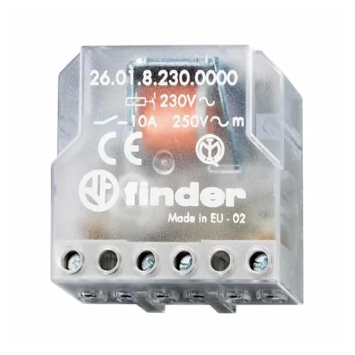 Finder 260480120000 Télérupteur Boîte 12 VAC 2 NO 4 séquences 10 A en lot de 10 unités