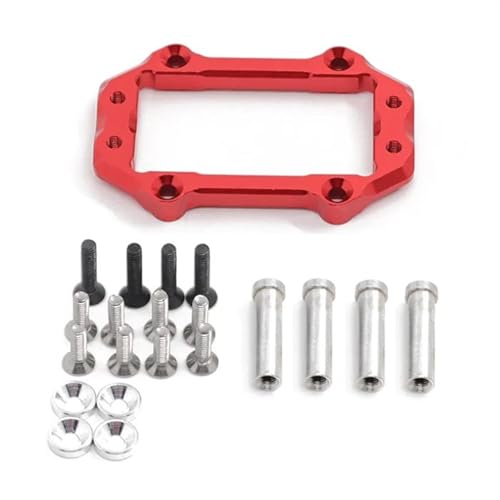 Support Servo Arrma Kraton CNC en Alu Rouge pour Supprimer le Jeu de Direction 1/8