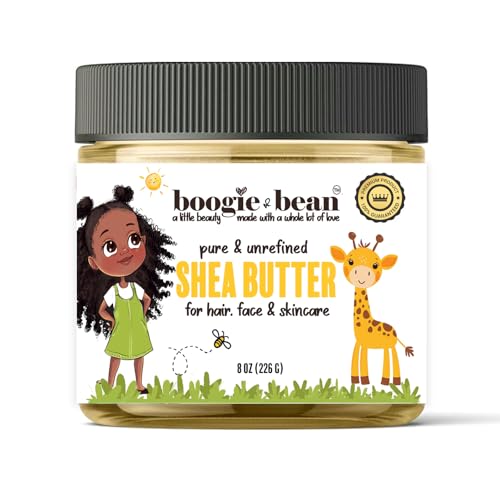 Shea Butter for Baby Skin and Hair, Creamy Baby Oil, Pure Raw Unrefined African Shea Butter for Kids. Moisturize Dry Skin, Eczema