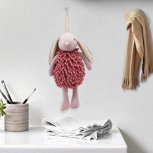 Séchage rapide garanti avec cet essuie-mains lapin portable et absorbant