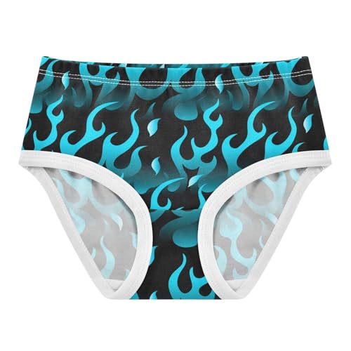 Girls' Underwear Cool Blue Flame Cotton Stretch Comfort Toddler Panties