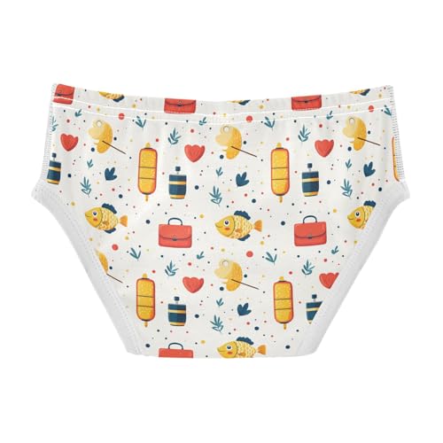 Yuiboo Toddler Boy Training Underwear Soft Cotton Briefs Underwear for Baby Boys A Father's Day in Sizes 4T2