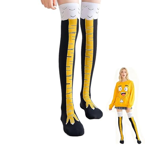 shweehon 1 Pair Chicken Leg Socks Chicken Socks Men Animal Feet Socks Girls Novelty 3D Cartoon Weird Lovers for Kids Comedy Weird Cosplay Crazy Hen Party Accessories