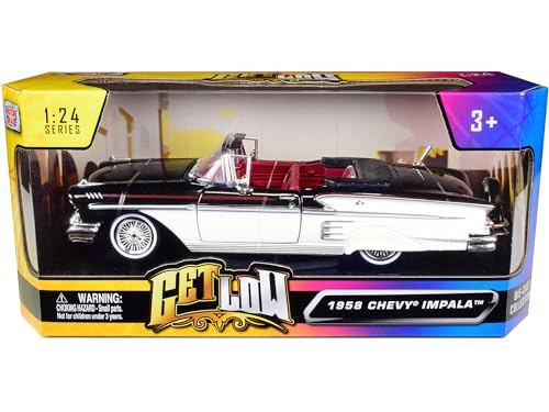 Modelo a escala 1:24 Chevy Impala Convertible 1958 miniatura 3