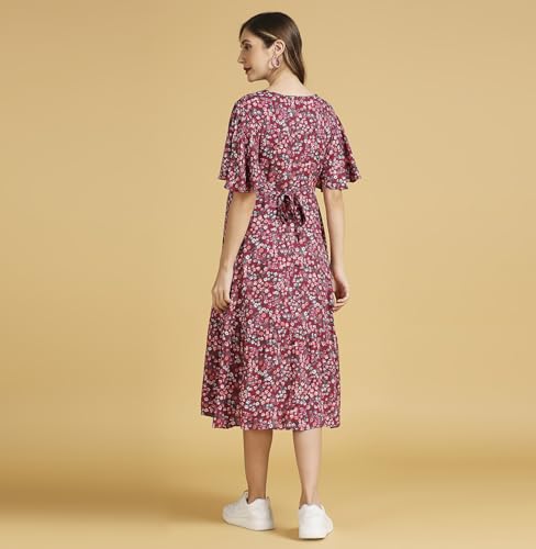 Image of MomToBe Women's Fit and Flare Calf Length Dress