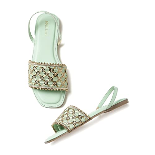 Image of Marc Loire Women Soft Comfortable Embellished Flats