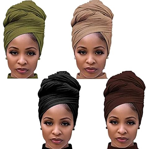 Youme Stretch Jersey Turban Head Wraps Cover