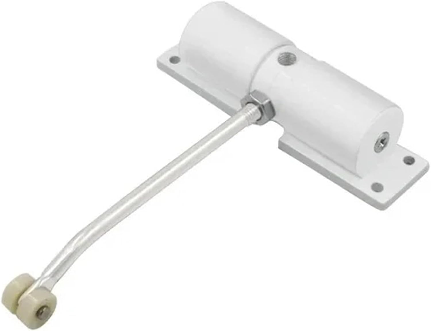 Automatic Adjustable Closer Surface Mounted Automatic Heavy Duty Safety Spring Closer for Interior Exterior Black Door Closer 1Pcs(Black)