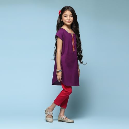 Image of BIBA Girls Kurta Suit Set