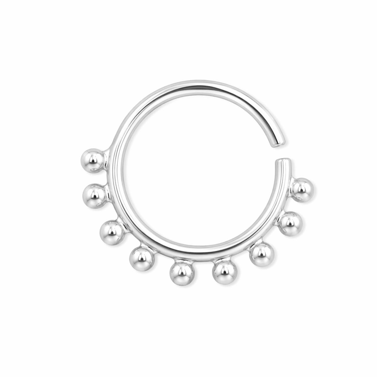 92.5 Silver Oxidised Rawa Nosepin/Septum Ring/Gifts for Women and Girls/Wire and Clipon Variant/For pierced nose/With Certificate of Authenticity/Birthday Gift-image-37